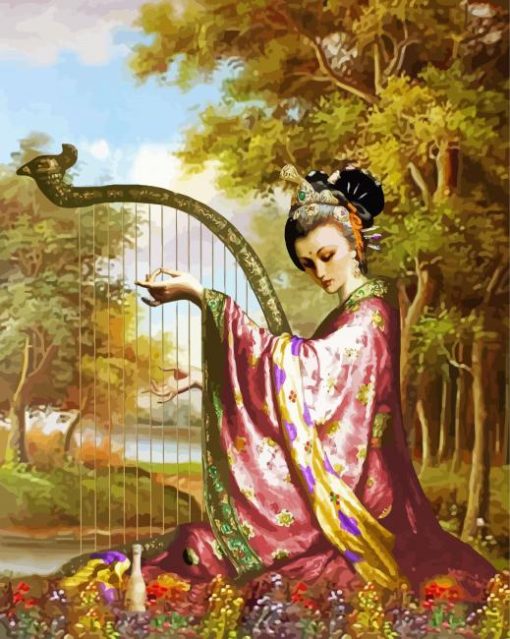 Beautiful Quan Yin paint by number