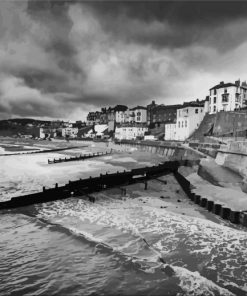 Black And White Cromer paint by number