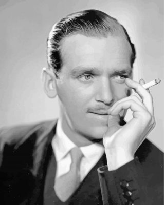 Black And White Douglas Fairbanks paint by number