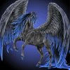 Black Winged Horse paint by number