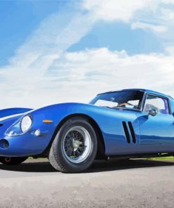 Blue Ferrari 250 GTO paint by number