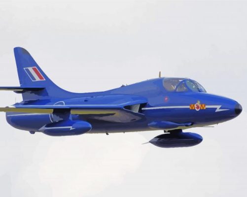 Blue Hawker Hunter paint by number