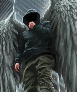 Boy Angel Illustration paint by number