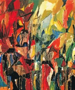Colorful Jean Paul Riopelle paint by number