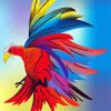 Colorful Eagle paint by number