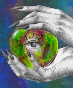 Cool Crystal Ball Illustration paint by number