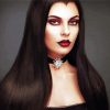 Cool Female Vampire paint by number