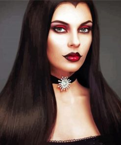 Cool Female Vampire paint by number