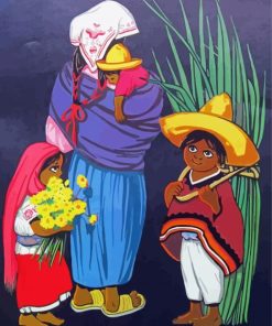 Cool Hispanic Mother paint by number