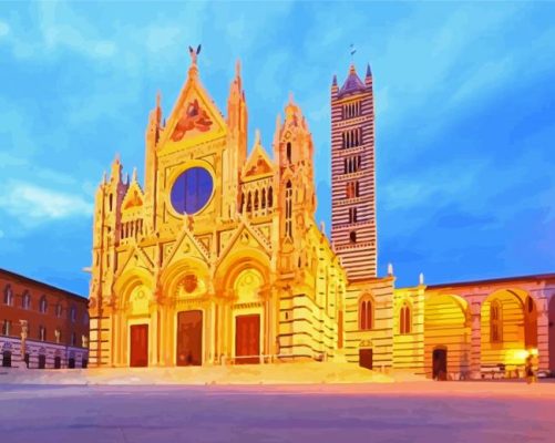 Duomo Di Siena Italy paint by number