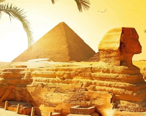 Egypt Historical Landscape paint by number