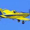 Flying Crop Duster Plane paint by number