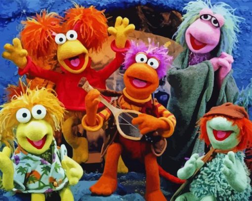 Fraggle Rock Characters paint by number