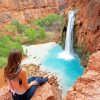 Girl In Havasu Falls paint by number