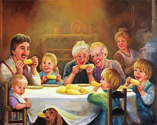 Happy Family Dianne Dengel paint by number