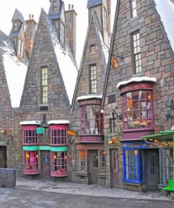 Hogsmeade Shops paint by number