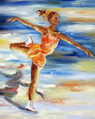 Ice Skating Dancer paint by number