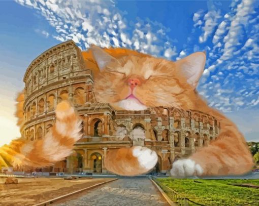 Italian Fat Cat paint by number