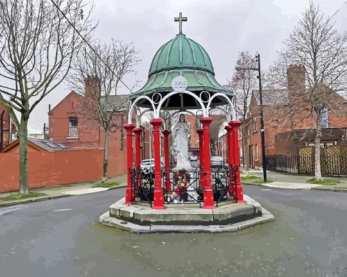 Liberties Statue Dublin Ireland paint by number