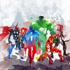 Marvel Abstract Art paint by number