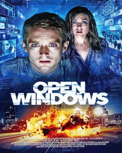 Open Windows Poster paint by number