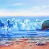 Sea Wave Horses Art paint by number