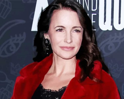 The Actress Kristin Davis paint by number