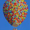 The Up Movie Hot Air Balloon paint by number