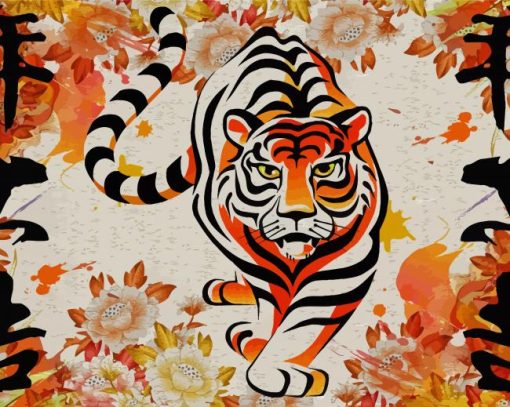 Tiger Chinese paint by number
