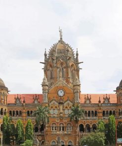 Victoria Terminus Train Station paint by number