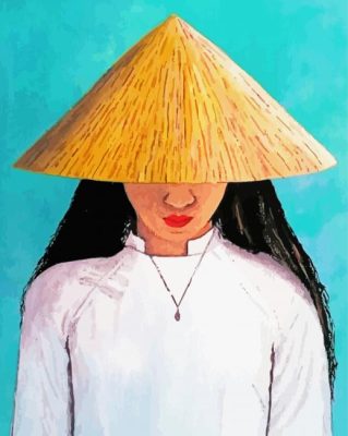 Vietnamese Girl paint by number