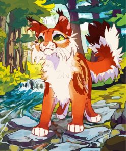 Warrior Cat Art paint by number