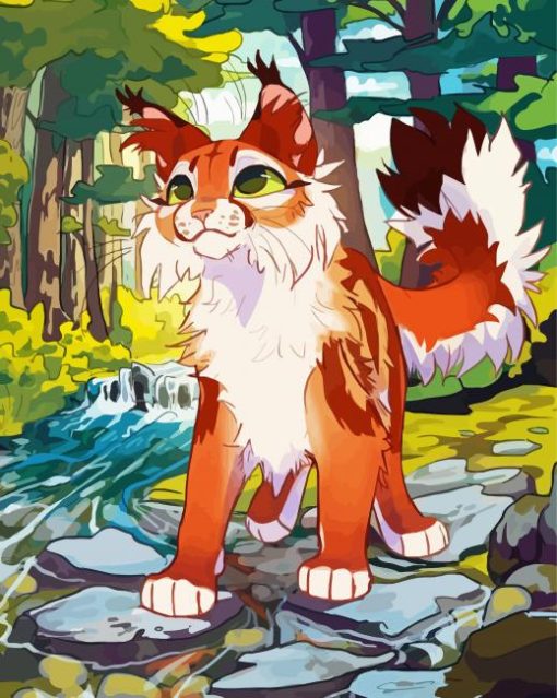 Warrior Cat Art paint by number