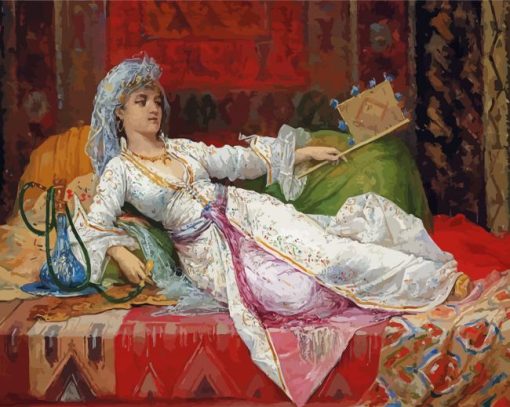 Woman Reclining paint by number
