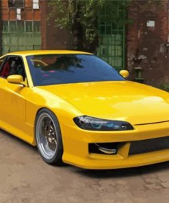 Yellow Silvia paint by number