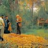 A Bush Burial Frederick Cubbin paint by number