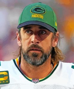 Aaron Rodgers Sport paint by number
