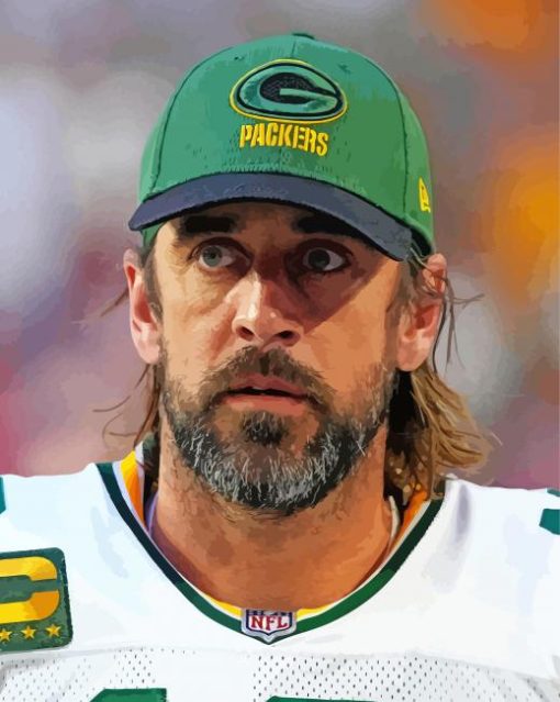 Aaron Rodgers Sport paint by number
