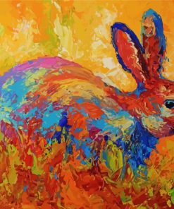 Abstract Hare Animal paint by number