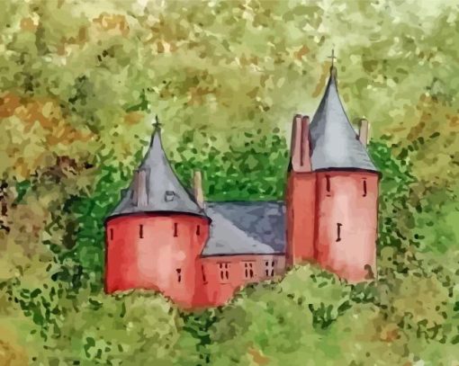 Aesthetic Castell Coch Art paint by number