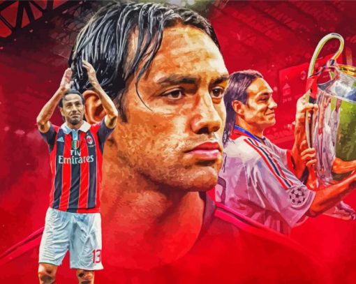 Alessandro Nesta Soccer Player paint by number