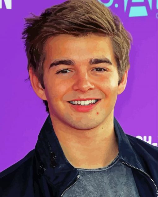 American Actor Jack Griffo paint by number