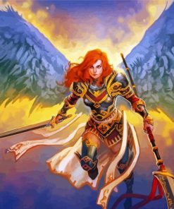 Angel Warrior paint by number