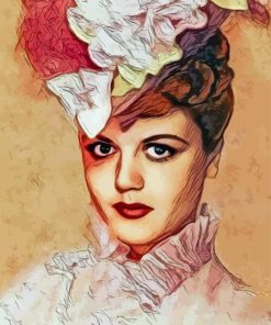 Angela Lansbury Art paint by number