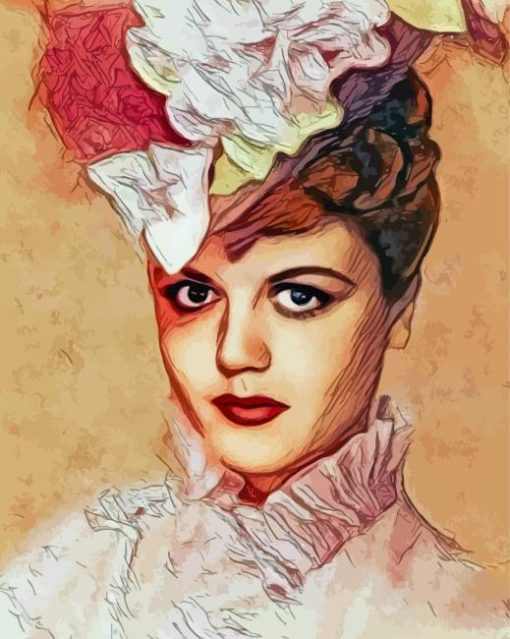 Angela Lansbury Art paint by number