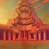 Angkor Thom Poster paint by number