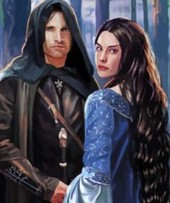 Arwen And Her Love Lord Of The Rings paint by number