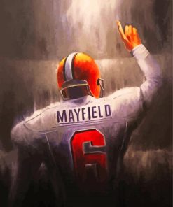 Baker Mayfield American Football Quarterback Art paint by number