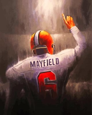 Baker Mayfield American Football Quarterback Art paint by number