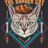 Barber Cat Illustration paint by number